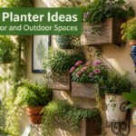Various wall planters displayed in different styles for indoor and outdoor use.